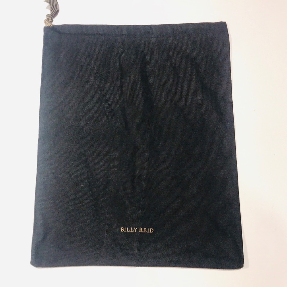 Billy Reid Black Purse Shoe Dust Bag Gold Letters